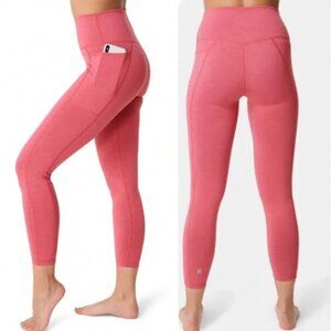 NWT Sweaty Betty Super Sculpt Pocket 7/8 Leggings‎ Tayberry Pink Size XS Barbie